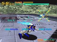 une photo d'Ã©cran de Virtual On - Cyber Troopers sur Sega Saturn